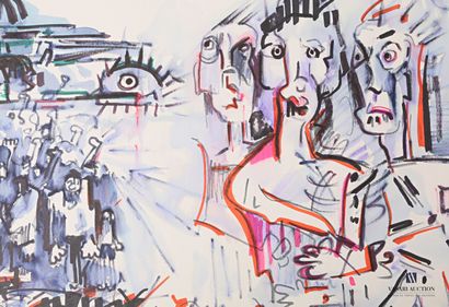 REJAS Pablo (XXème siècle)

Lot de deux dessins...