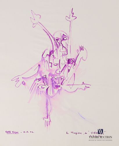 REJAS Pablo (XXème siècle)

Lot de deux dessins...