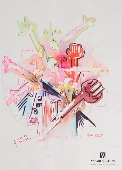 REJAS Pablo (XXème siècle)

Lot de deux dessins...
