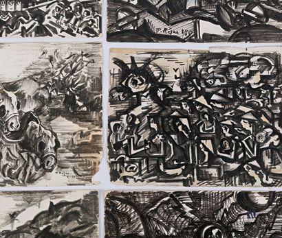 REJAS Pablo (XXème siècle)

Lot de sept dessins...