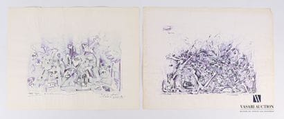 REJAS Pablo (XXème siècle)

Lot de deux dessins...