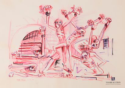 REJAS Pablo (XXème siècle)

Lot de deux dessins...
