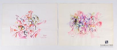REJAS Pablo (XXème siècle)

Lot de deux dessins...
