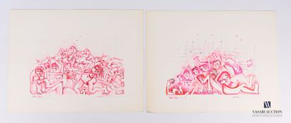 REJAS Pablo (XXème siècle)

Lot de deux dessins...