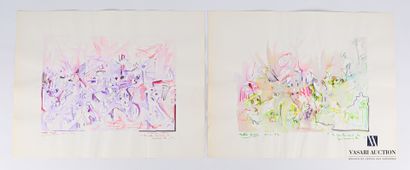 REJAS Pablo (XXème siècle)

Lot de deux dessins...