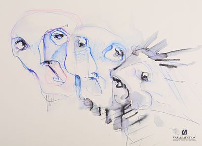 REJAS Pablo (XXème siècle)

Lot de deux dessins...