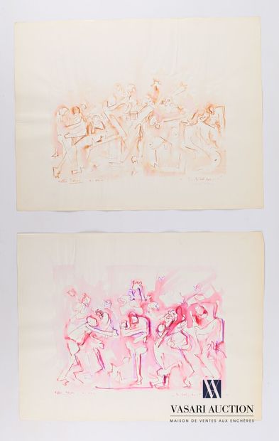 REJAS Pablo (XXème siècle)

Lot de deux dessins...