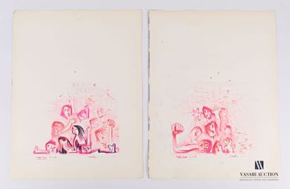 REJAS Pablo (XXème siècle)

Lot de deux dessins...
