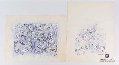REJAS Pablo (XXème siècle)

Lot de deux dessins...