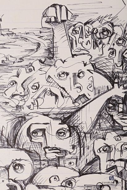 REJAS Pablo (XXème siècle)

Lot de neuf dessins...