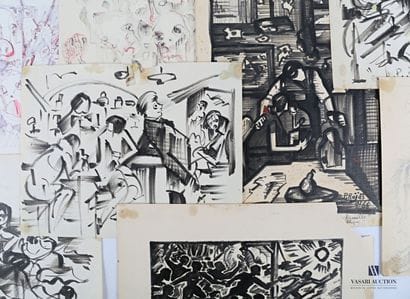 REJAS Pablo (XXème siècle)

Lot de dix dessins...