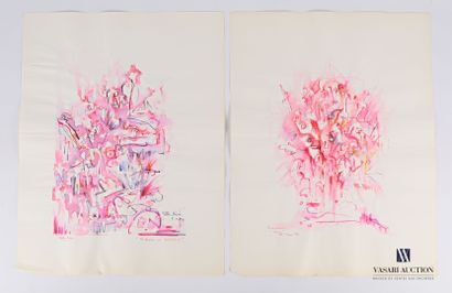 REJAS Pablo (XXème siècle)

Lot de deux dessins...