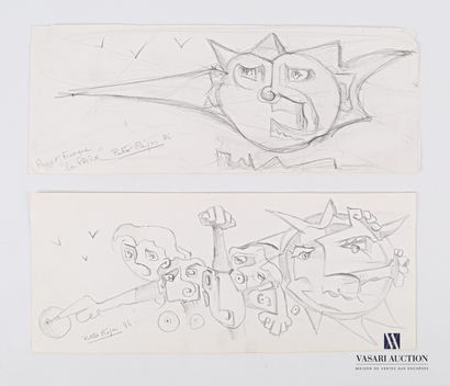 REJAS Pablo (XXème siècle)

Lot de deux dessins...