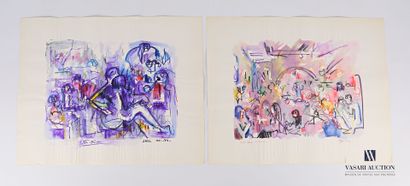 REJAS Pablo (XXème siècle)

Lot de deux dessins...
