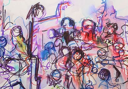 REJAS Pablo (XXème siècle)

Lot de deux dessins...