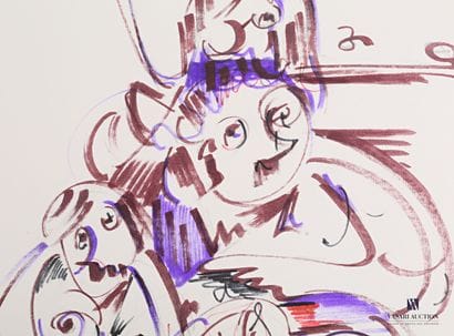 REJAS Pablo (XXème siècle)

Lot de deux dessins...