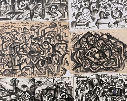 REJAS Pablo (XXème siècle)

Lot de huit dessins...