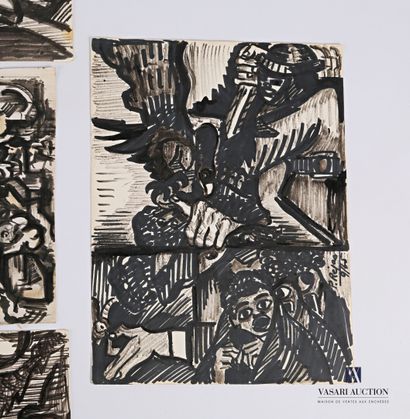 REJAS Pablo (XXème siècle)

Lot de sept dessins...
