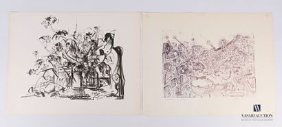 REJAS Pablo (XXème siècle)

Lot de deux dessins...