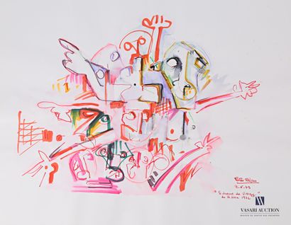 REJAS Pablo (XXème siècle)

Lot de deux dessins...