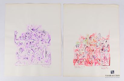 REJAS Pablo (XXème siècle)

Lot de deux dessins...