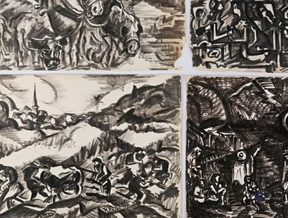 REJAS Pablo (XXème siècle)

Lot de sept dessins...