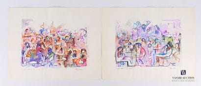REJAS Pablo (XXème siècle)

Lot de deux dessins...