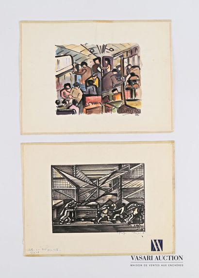 REJAS Pablo (XXème siècle)

Lot de deux dessins...