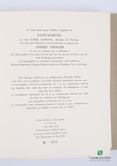 RABELAIS François - Pantagruel - Genève Édito...