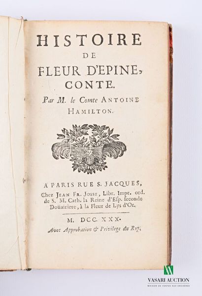 HAMILTON Antoine comte - Histoire de fleur...