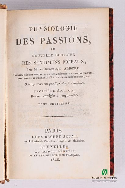 BARON ALIBERT J-L - Physiologie des passions...