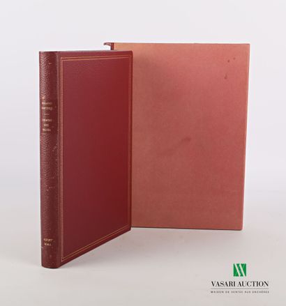 BARTHES Roland - L'empire des signes - Genève...