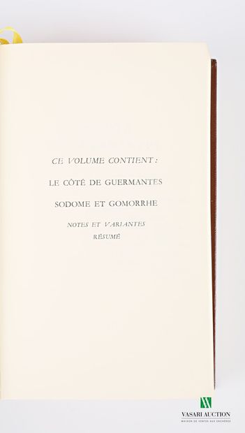 [LA PLEIADE]

PROUST Marcel - A la recherche...