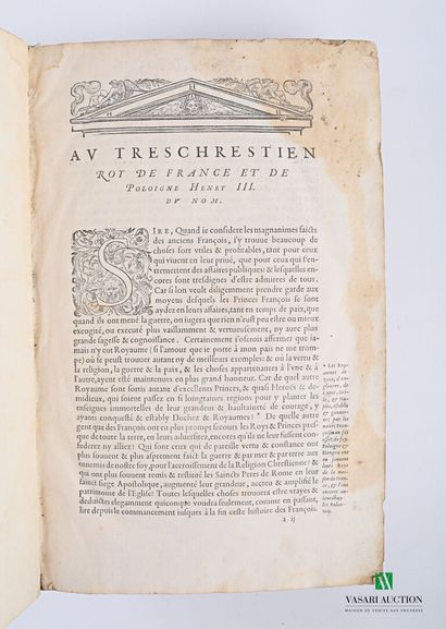 AEMYLE Paul (Emilio) - Histoire des faicts,...