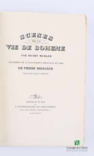 MURGER Henri - Scenes from the life of Boheme...