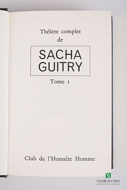 [LITERATURE]

GUITRY Sacha - Théâtre complet...