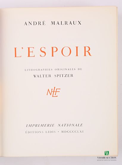 MALRAUX André - La Condition humaine/Le temps...