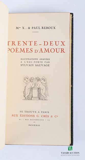 Mme X...& PAUL REBOUX - Thirty-two poems...