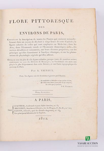 VIGNEUX A. - Flore pittoresque des environs...