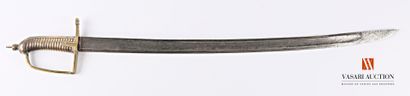 Sabre type briquet, garde laiton à une branche,...