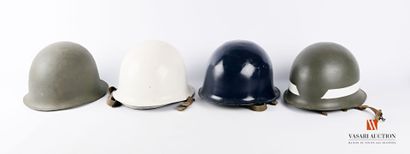 Armée française : casques lourds modèle 51,...