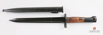 Baïonnette belge modèle SAFN 49, lame bronzée...