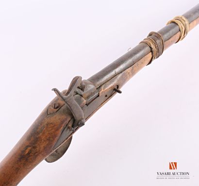 Musket of trade said Boubou, with percussion,...