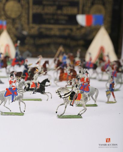 J.HAFFNER : ensemble de 57 soldats en étain,...