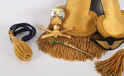 D'un officier d'artillerie : paire d'épaulettes...