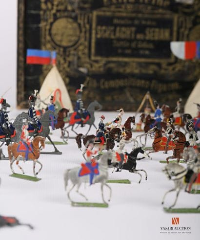 J.HAFFNER : ensemble de 57 soldats en étain,...