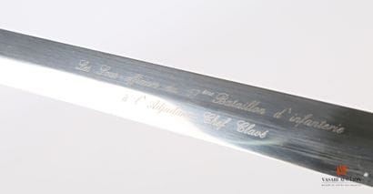 Glaive allégé type 1855, lame droite à double...