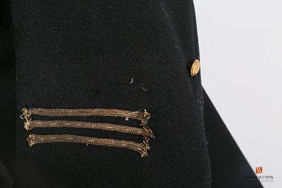 Manteau d'officier de marine, drap noir,...