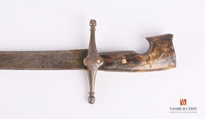 Yatagan, lame légèrement courbe de 65 cm,...
