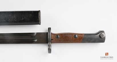 Baïonnette belge modèle 24-30, lame bronzée...